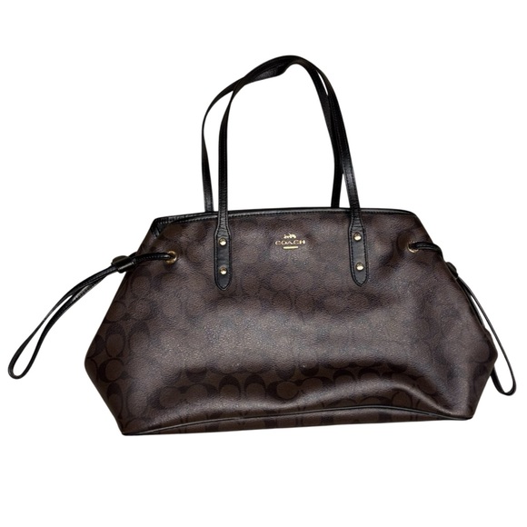 Coach Drawstring Carryall Satchel Handbag - Picture 1 of 7